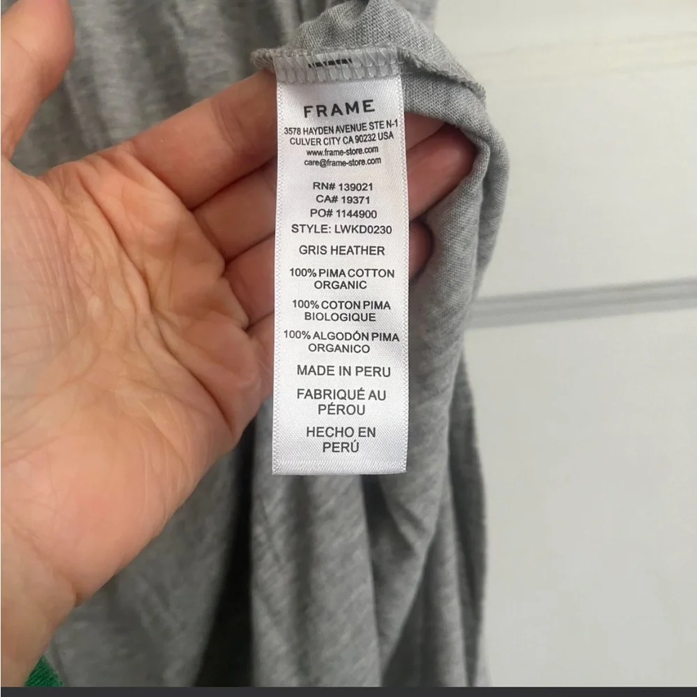 Frame Le Muscle V-Neck grey maxi dress Size S - Picture 5 of 5